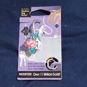 Key Purse Pink and Silver Key Holder